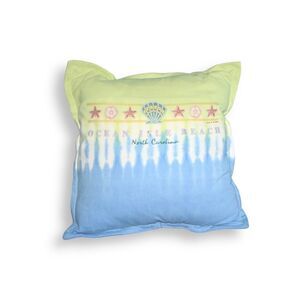 Ocean Isle Beach Tie-Dyed Cotton Knit Jersey 14 x 14 NEW Indoor/Outdoor Pillow